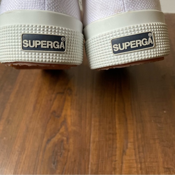 Superga Slip On Platform Classic White Slip-On Sneakers SZ 9.5(41) ✨Like New✨ - Picture 11 of 14